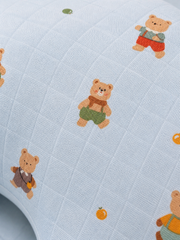 Muslin Feeding Pillow - Blue Bear